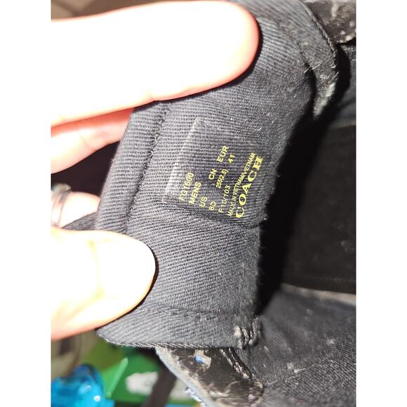 Coach Carter PERF RUNNER Sneakers Low Cut Leather FG1600 Blue Black Size 8D - Picture 15 of 16